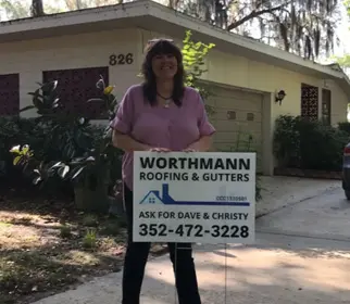 worthmann roofing and gutters ask for dave and christy