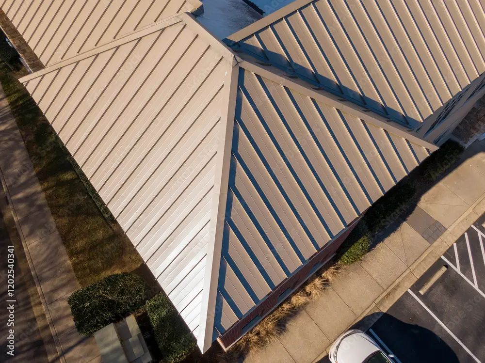 Metal Roof on a Commercial Building