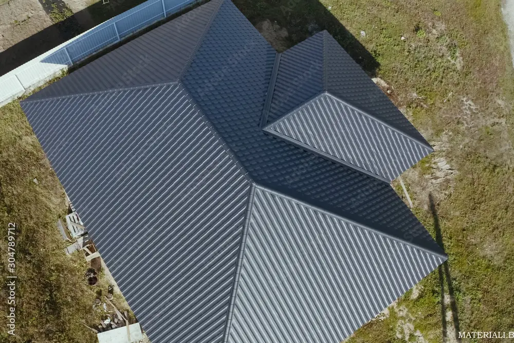 Modern roof made of met